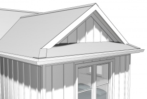 2020 Roof Gable End Board and Batten